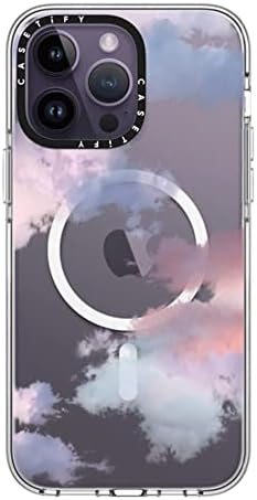 Casetify Clear iPhone 14 Pro Max Case [לא מצהיר / הגנה על טיפה 6.6ft / תואם ל- Magsafe] - עננים